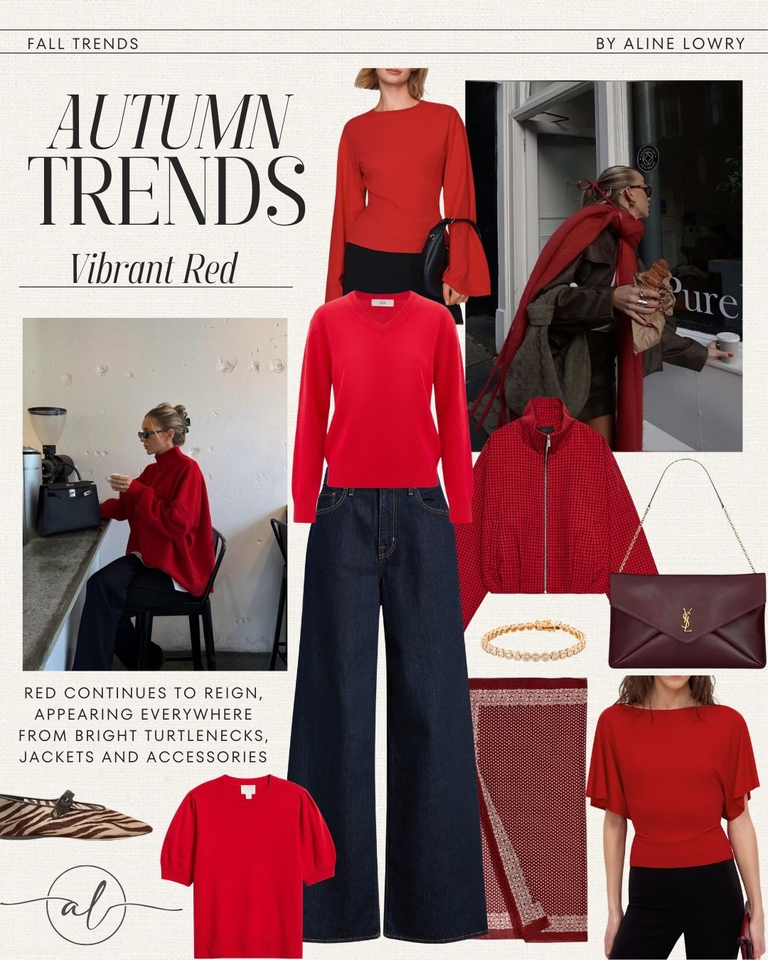 Fall 2026 trends - Vibrant Red 
Red continues on top for this season!
Red turtleneck sweaters, cashmere, jackets, tops, and accessories.

#LTKU #LTKSeasonal #LTKootd