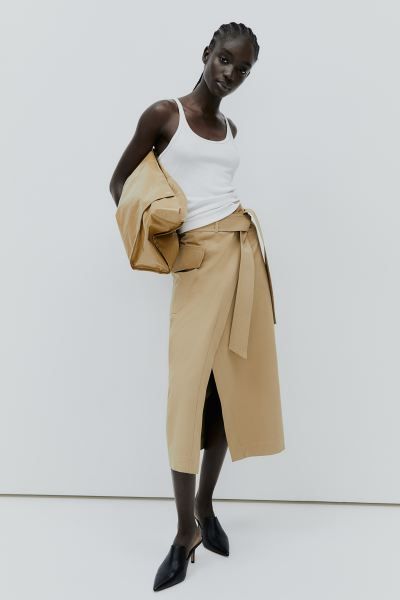 Tie-belt Wrap Skirt | H&M (US + CA)