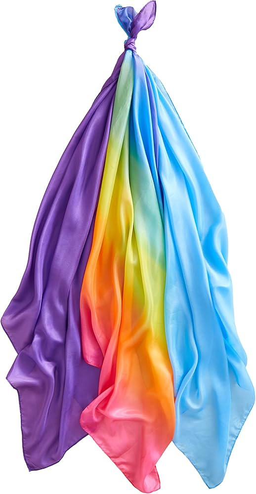 Sarah's Silks Enchanted Playsilks, 100% Silk Play Scarves Waldorf Toys for Toddlers (Set of 3 - R... | Amazon (US)