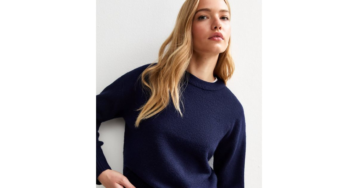 Navy Crew Neck Jumper | New Look | New Look (UK)