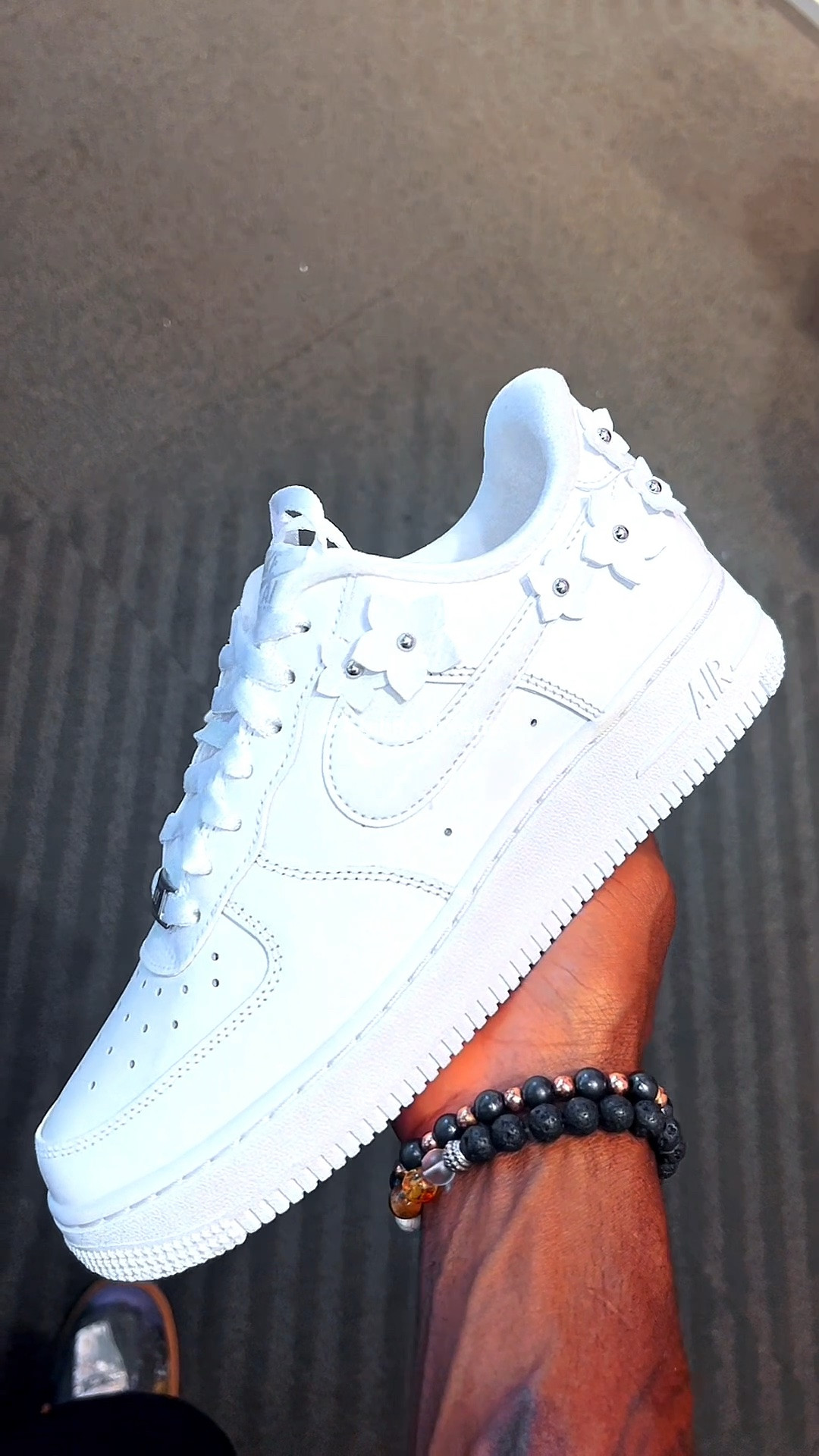 Pure #White #af1 #floral #sneakers