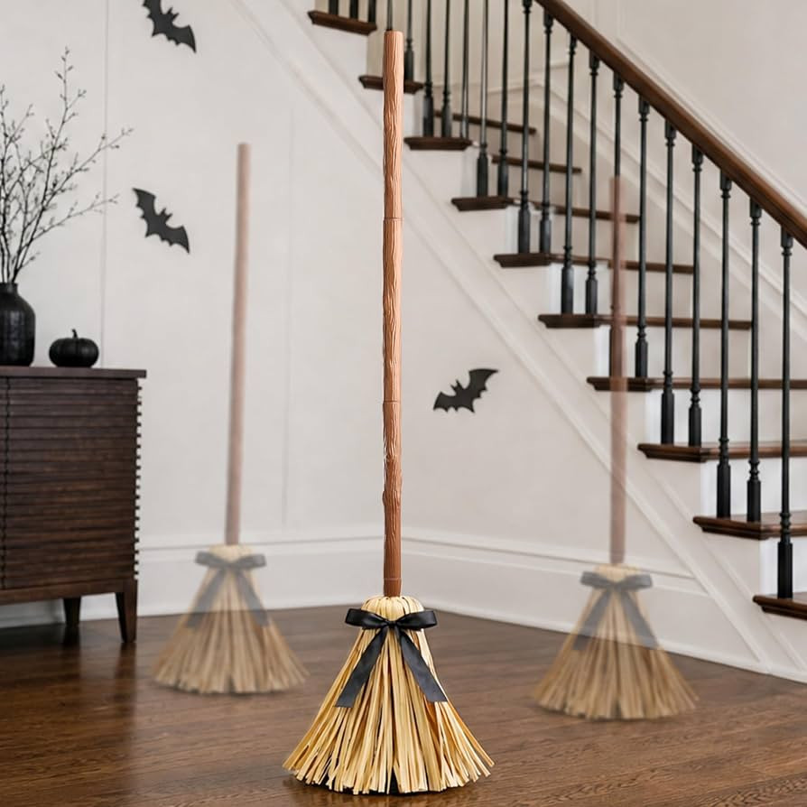 Halloween Decoration Indoor 49" Animated Floating Witch Broom | Amazon (US)