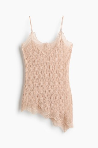 H & M - Lace-Trimmed Camisole Top - Beige | H&M (US + CA)