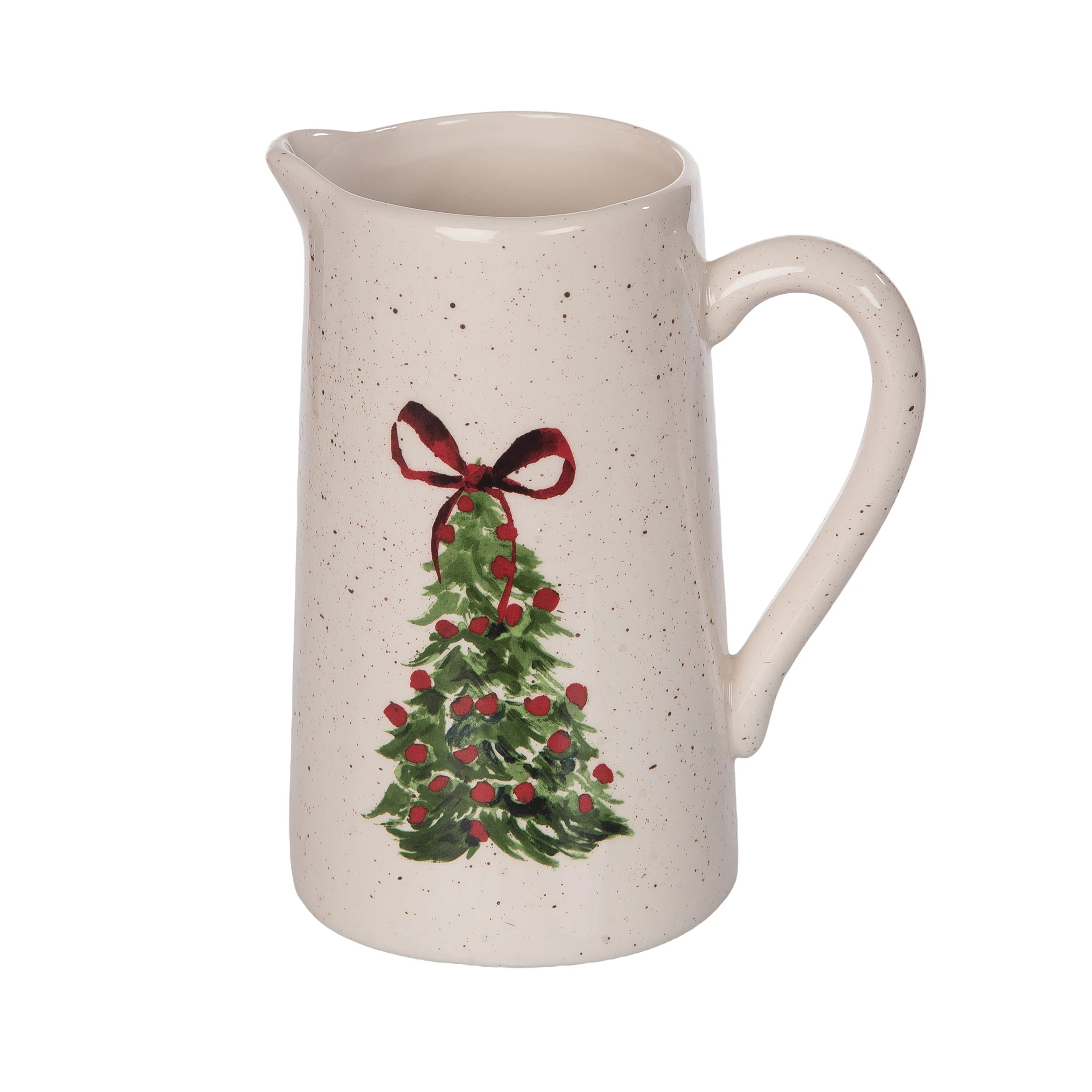 Ceramic Pitcher with Tree Art Design - 48oz Beverage Server for Indoor Use, Perfect for Christmas... | Wayfair North America