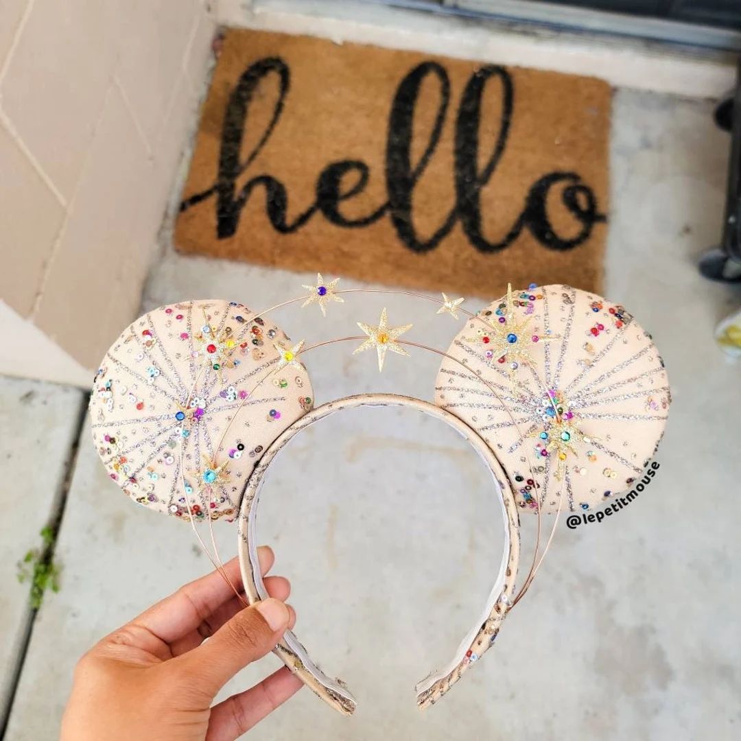PREORDER 4-6 WEEKS Colorful Star Halo Crown Mouse Ears by Le Petit Mouse - Hedy Lamarr Inspired | Etsy (US)
