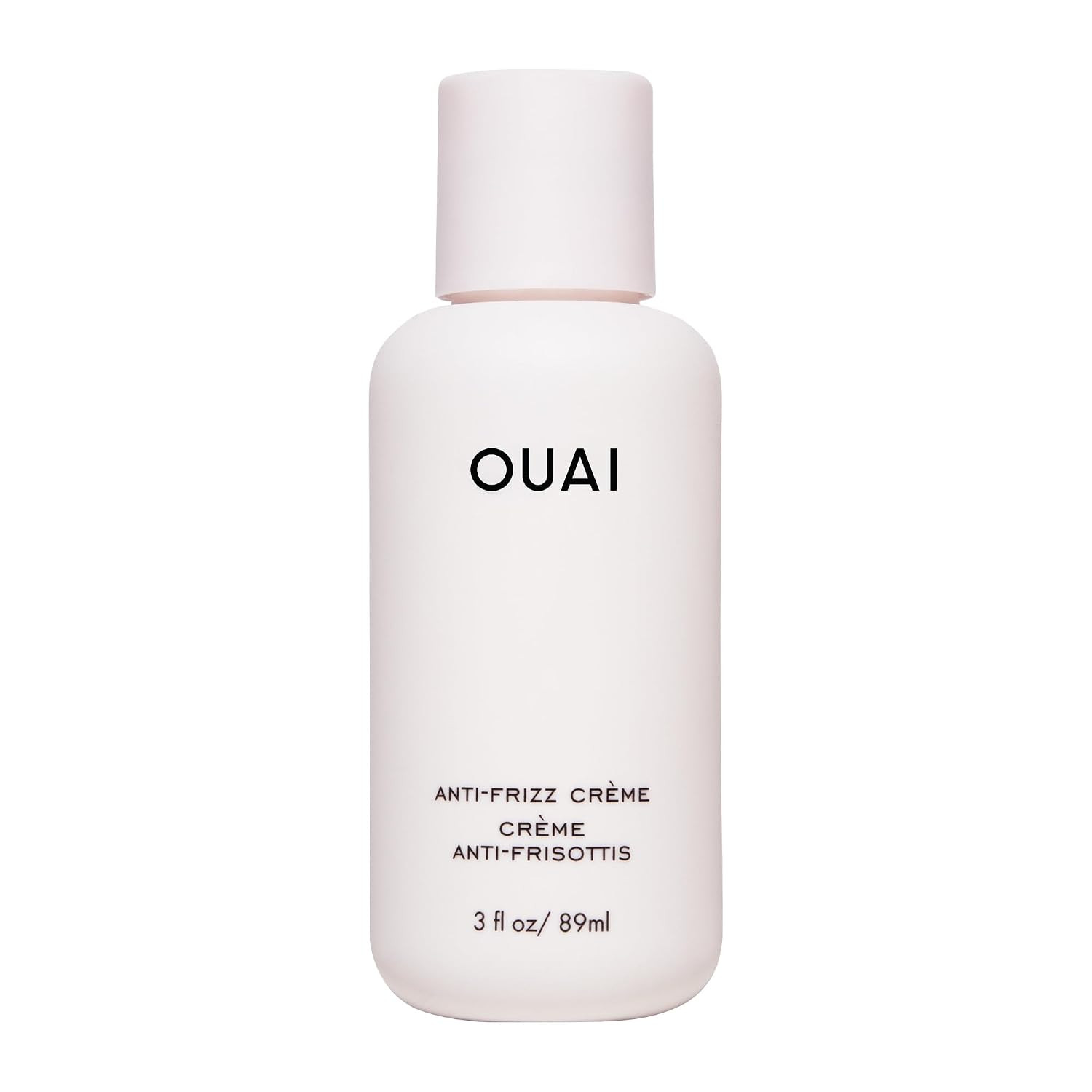 OUAI Anti Frizz Cream Travel Size - Moisturizing Hair Cream with Frizz Control & Heat Protection - Provides Hydration with Jackfruit & Beetroot Extract - Paraben, Phthalate & Sulfate Free (3 oz) | Amazon (US)