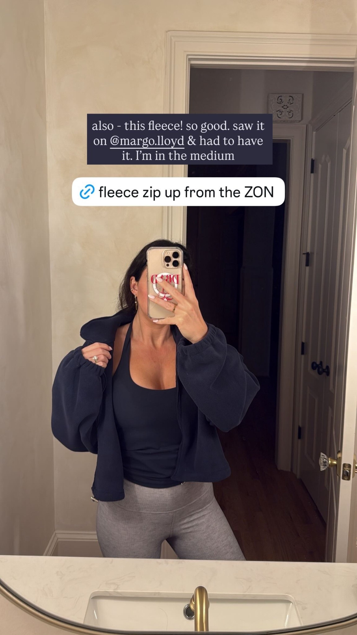 also - this fleece! so good. saw it on @margo.lloyd & had to have it. I’m in the medium