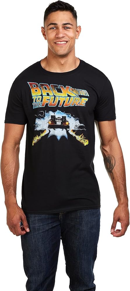 Popfunk Back to The Future Delorean Logo Unisex T Shirt for Men & Women Collection | Amazon (US)