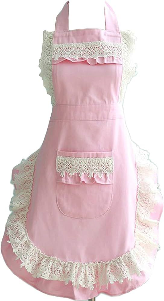 Hyzrz Lovely Home Work Adjustable Apron Cake Kitchen Cooking Aprons for Women Girls Aprons With P... | Amazon (CA)