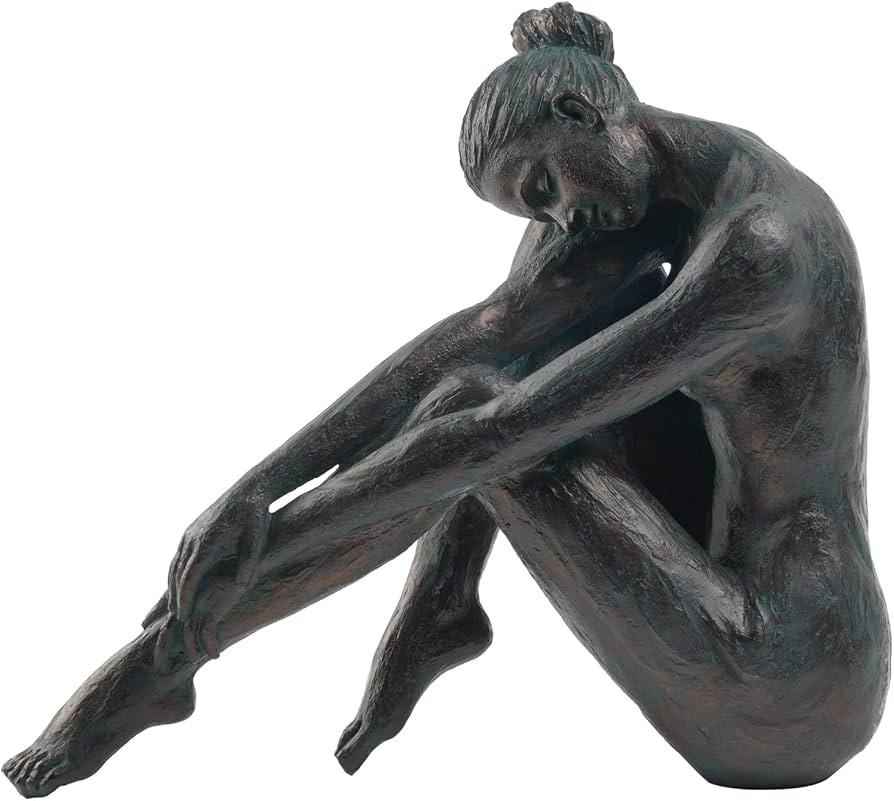 Yoga Dancer Statue Home Decoration - Resin Bronze Sculpture Modern Creative Home Garden Statue Ha... | Amazon (US)