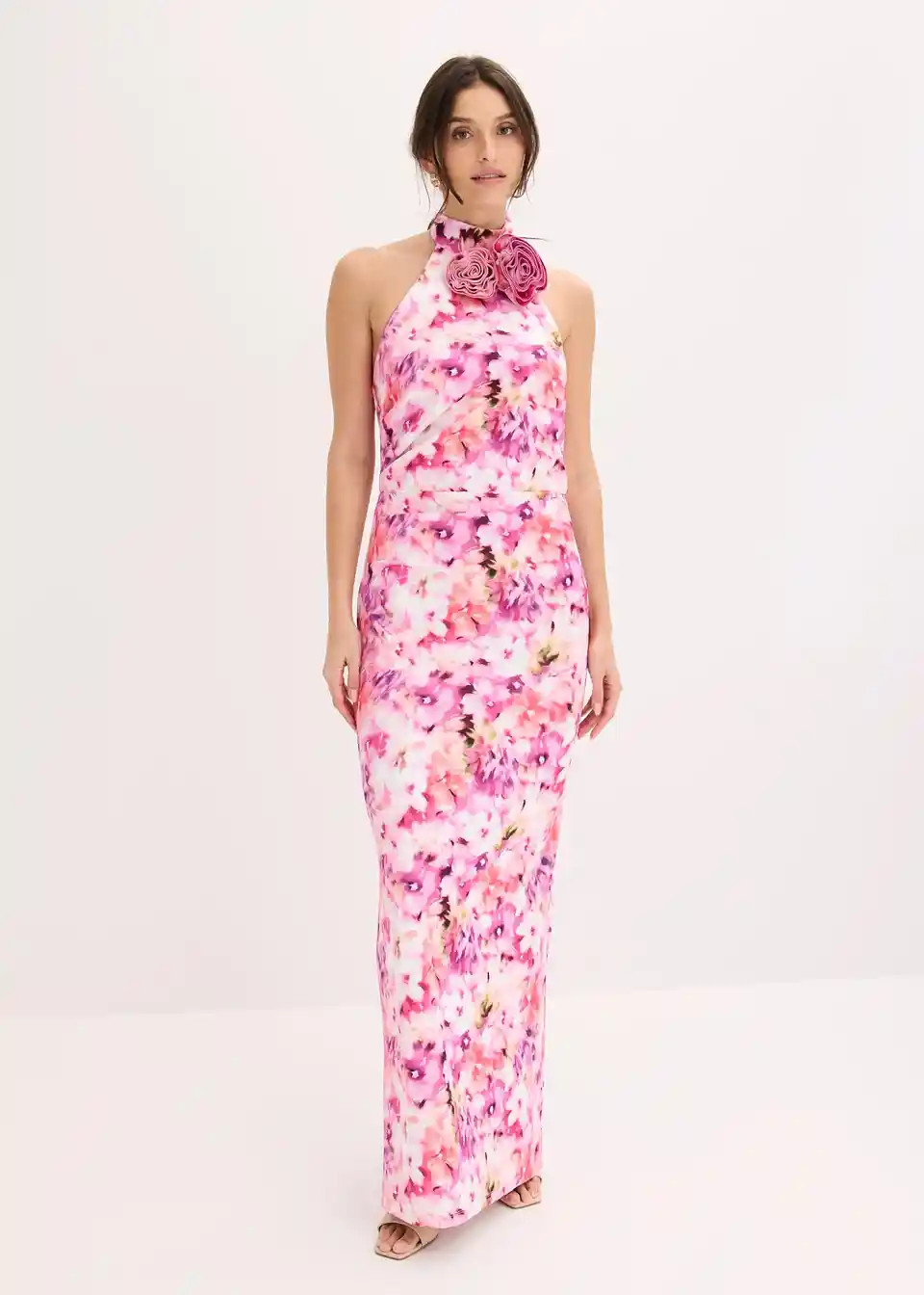 Abendkleid mit Blumen-Applikation | Bonprix DE