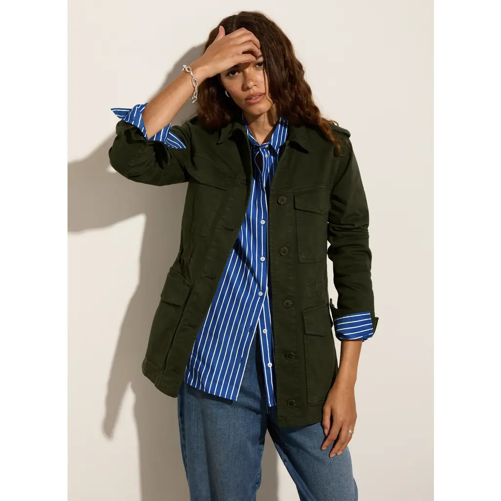 Baukjen Drake Utility Jacket in Deep Khaki at Nordstrom, Size 4 | Nordstrom
