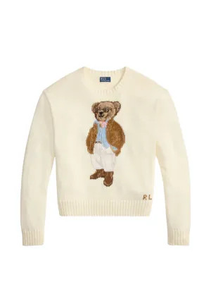 Polo Ralph Lauren Suéter Com Bordado De Urso | Neutro | FARFETCH BR | Farfetch (BR)