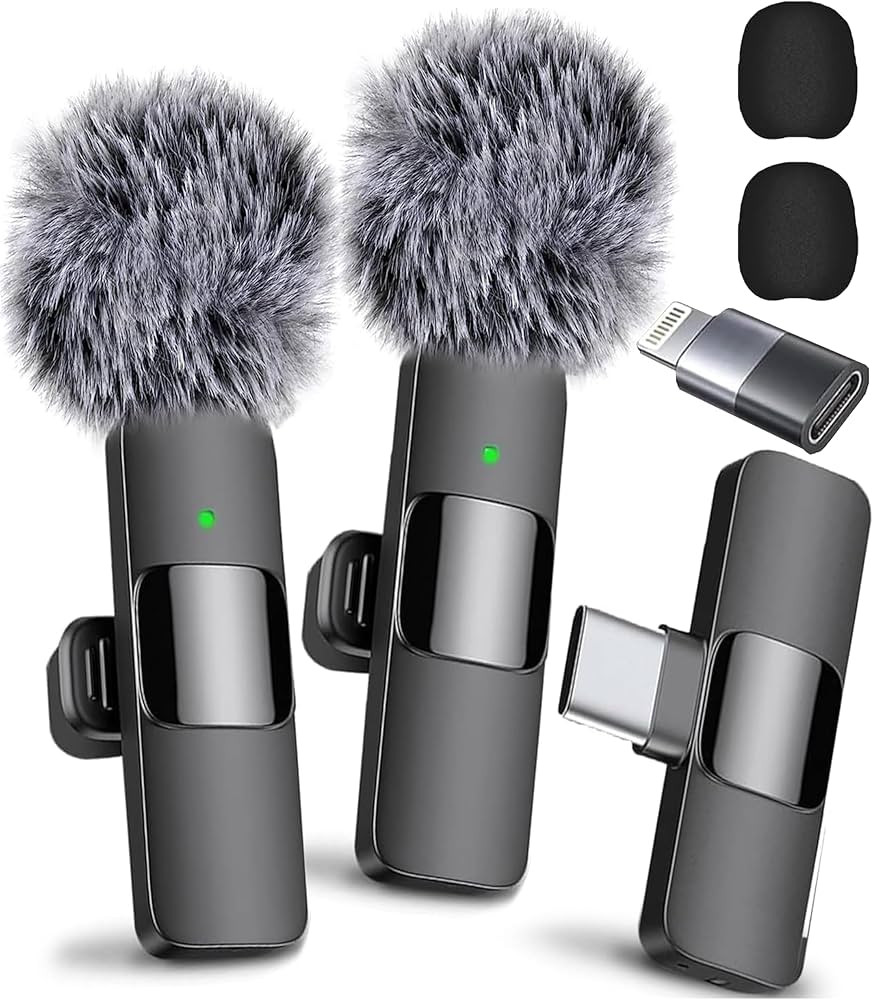 Mini Mic Pro Wireless Microphone for iPhone, iPad, Android, Lavalier Microphone for Video Recordi... | Amazon (US)