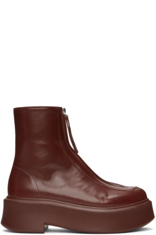 Bottes I bourgogne à glissière | SSENSE