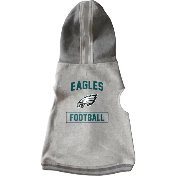 Littlearth NFL Dog & Cat Hooded Crewneck Sweater, Philadelphia Eagles, Large | Chewy.com