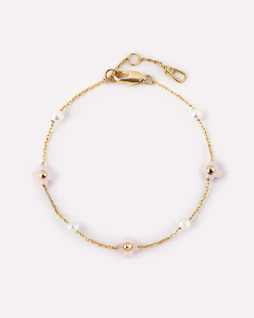 Hannah Bracelet Rose Quartz | Ana Luisa
