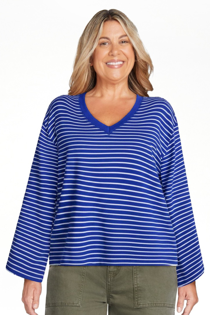 Scenario Women's and Women's Plus Relaxed Tee with Long Sleeves, Sizes XS-4X | Walmart (US)