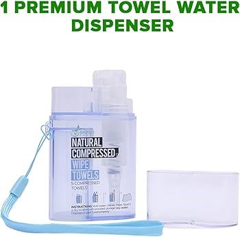 Compressed Towels Toilet Paper Tablets - Portable Compact Disposable Face Towel Wipes - Mini Coin... | Amazon (US)