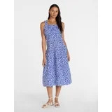 Time and Tru Women's and Women's Plus Sleeveless Smocked Peasant Midi Dress, Sizes XS-4X | Walmart (US)
