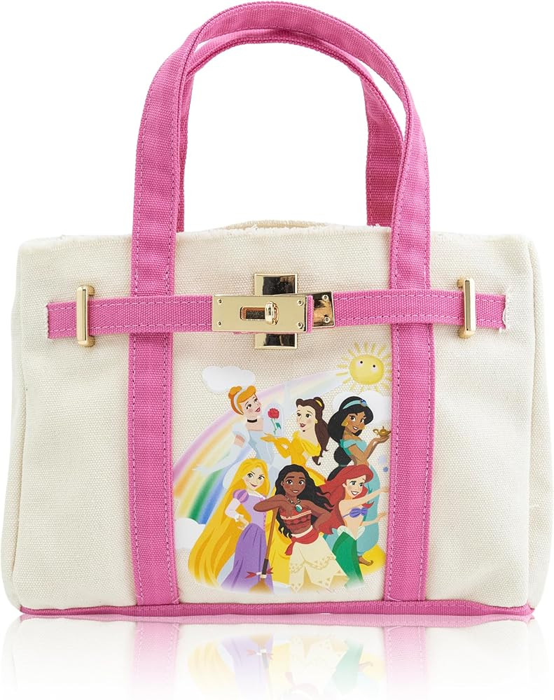 Fast Forward Disney Princess Canvas Tote Bag for Women | Disney Princess Purse, Womens Tote Purse, Reusable Shopping Bag | Disney Bag and Accessories | Ages 3+ | Amazon (US)