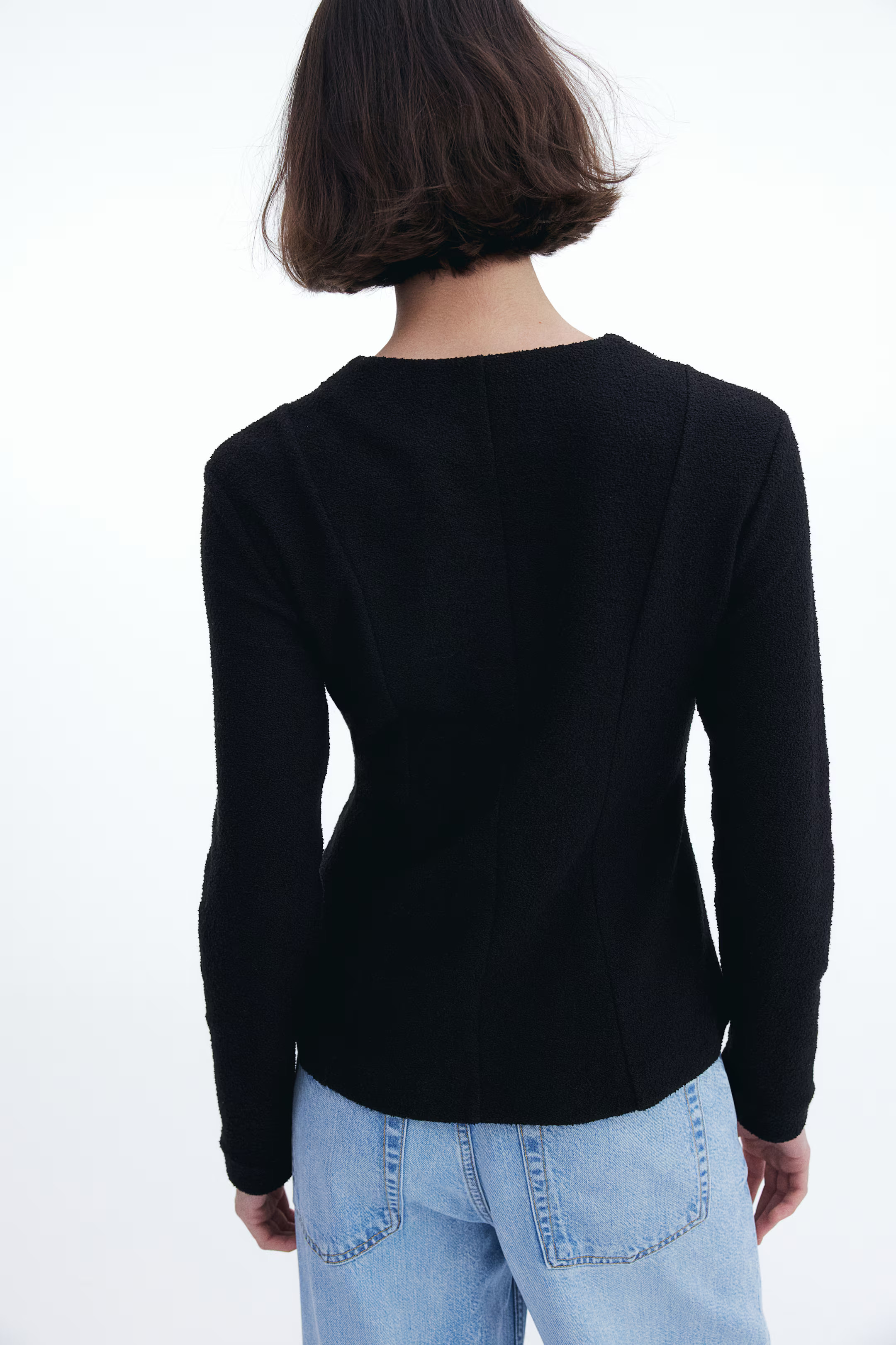 Waisted cardigan - Black - Ladies | H&M GB | H&M (UK, MY, IN, SG, PH, TW, HK)