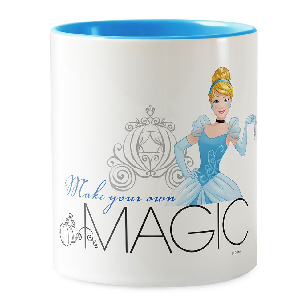 Cinderella ''Make Your Own Magic'' Two-Tone Coffee Mug - Customizable | Disney Store | Disney Store