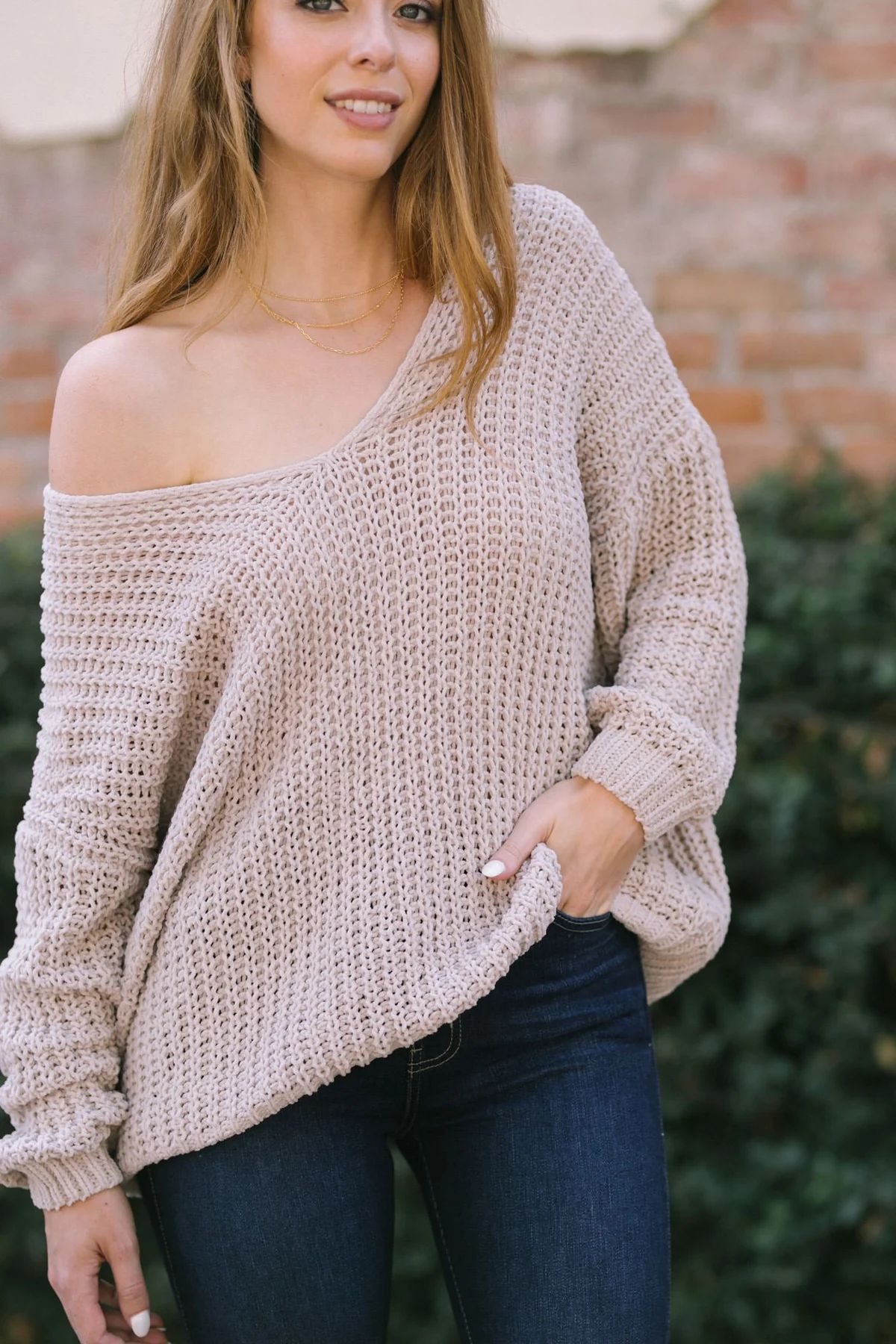 Tiana V-Neck Sweater | Morning Lavender