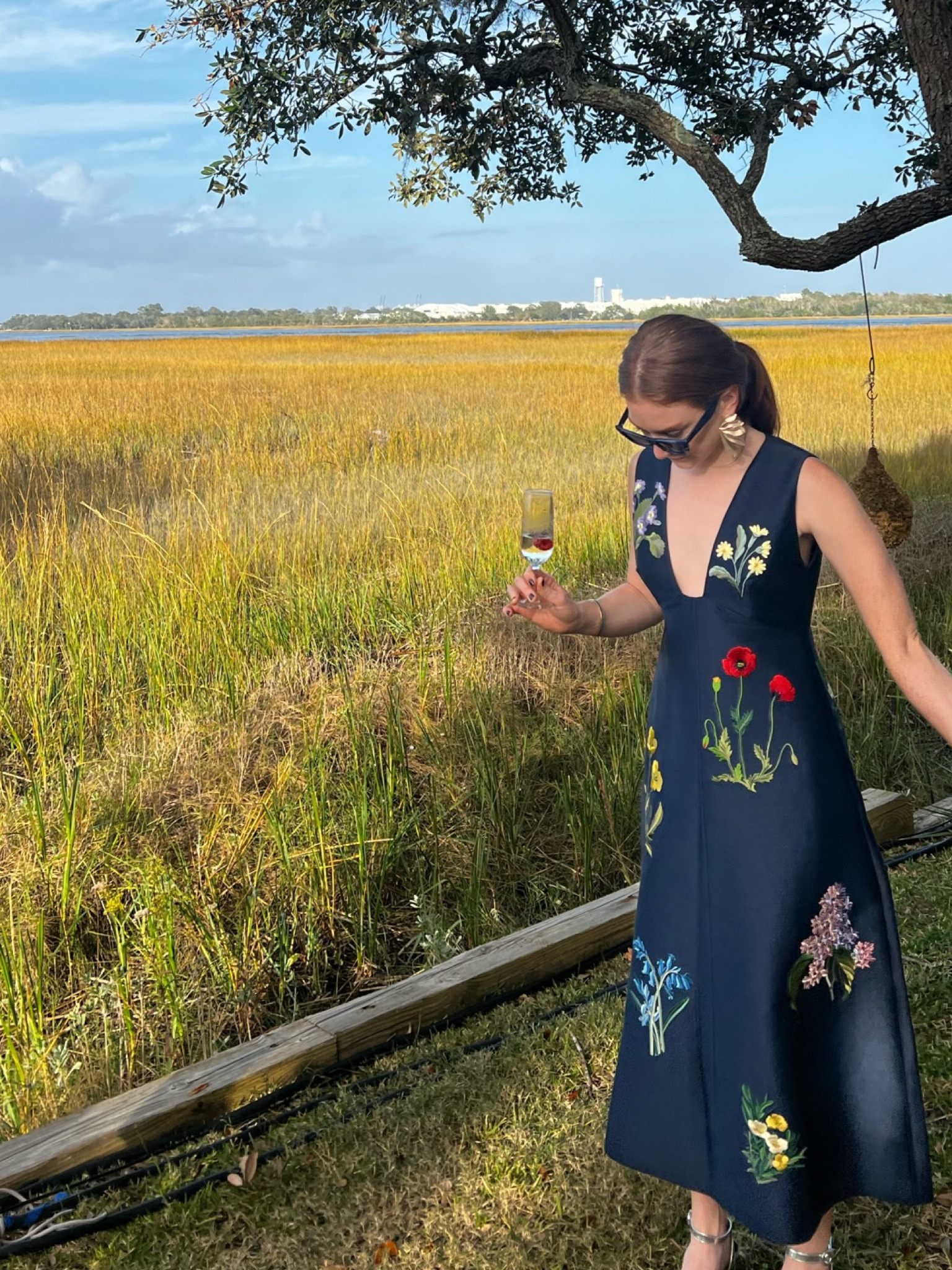 Found this Stella McCartney dress on The Real Real🫶🏻

Platforms are Larroude and worth the splurge, some how they are so comfortable. Linked similar version too :)
