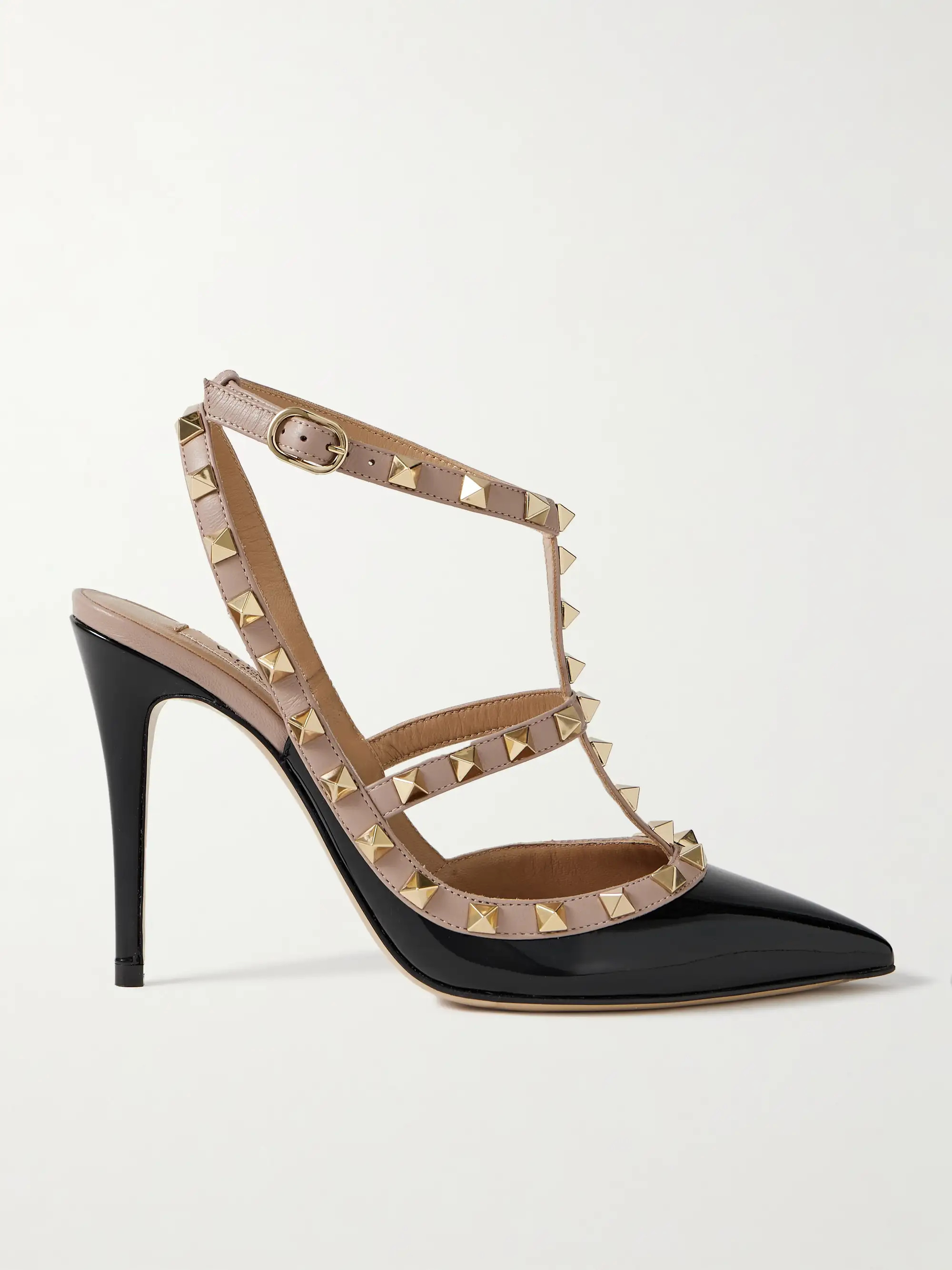 Rockstud 100 two-tone patent-leather pumps | NET-A-PORTER (US)