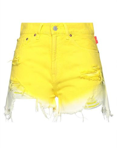 Denimist Woman Denim shorts Yellow Size 25 Cotton | YOOX (US)