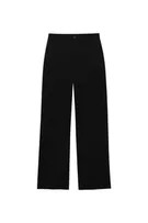 Gerade geschnittene Stoffhose mit hohem Bund | PULL and BEAR DE