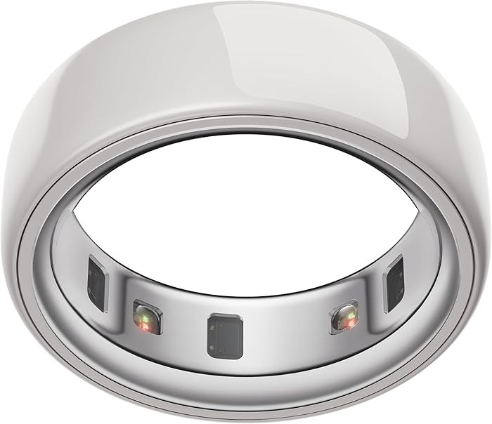 Oura Ring 4 - Ceramic Cloud - Size 8 - Sleep, Activity, Women’s Health, AI Advisor, Up to 8 Day... | Amazon (US)