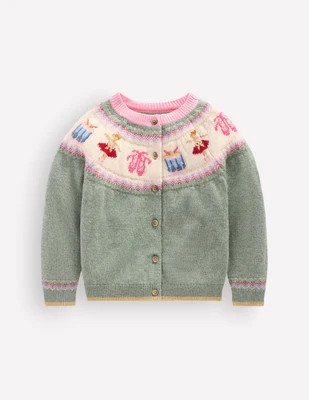 Edie Fair Isle Cardigan-Csarite Green Polar Post | Boden (US)