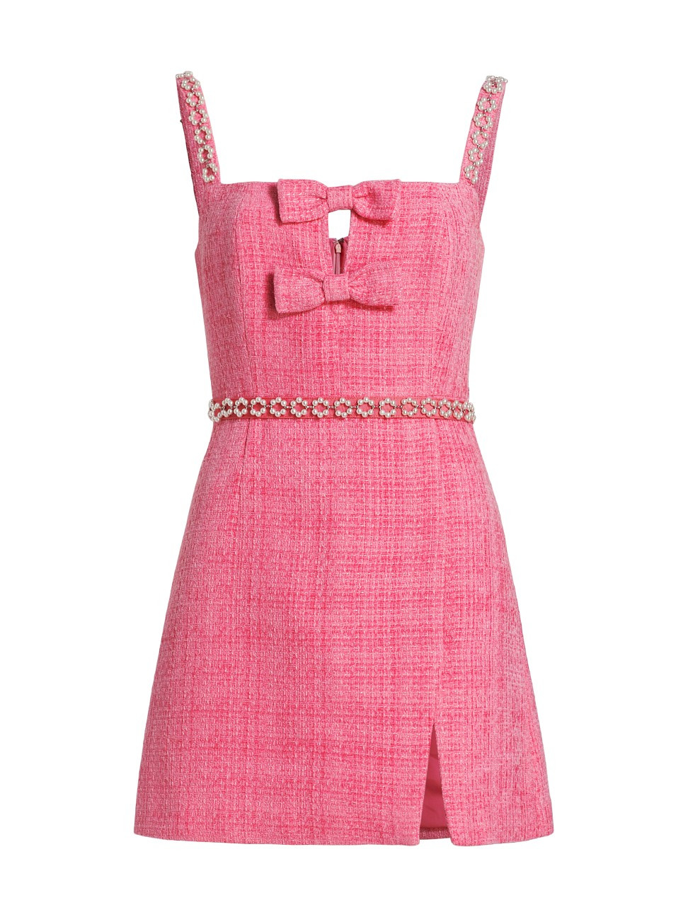 Women's Beaded Bouclé-Knit Minidress - Pink - Size 2 - Pink - Size 2 | Saks Fifth Avenue
