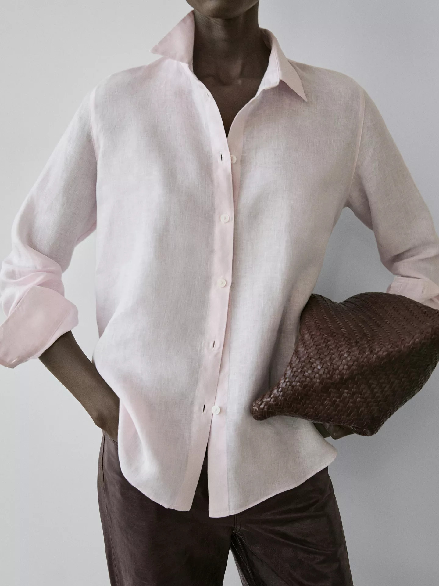 Flowing 100% linen shirt | Massimo Dutti UK