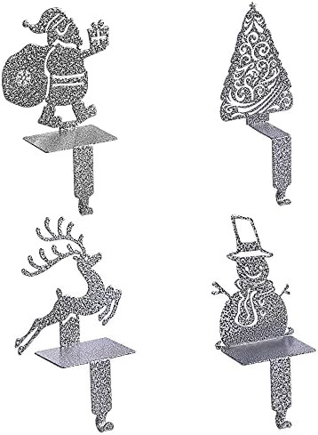 KUZOO Christmas Stocking Holders Set of 4 , Holiday Lightweight Stocking Holder No-Slip Stocking ... | Amazon (US)
