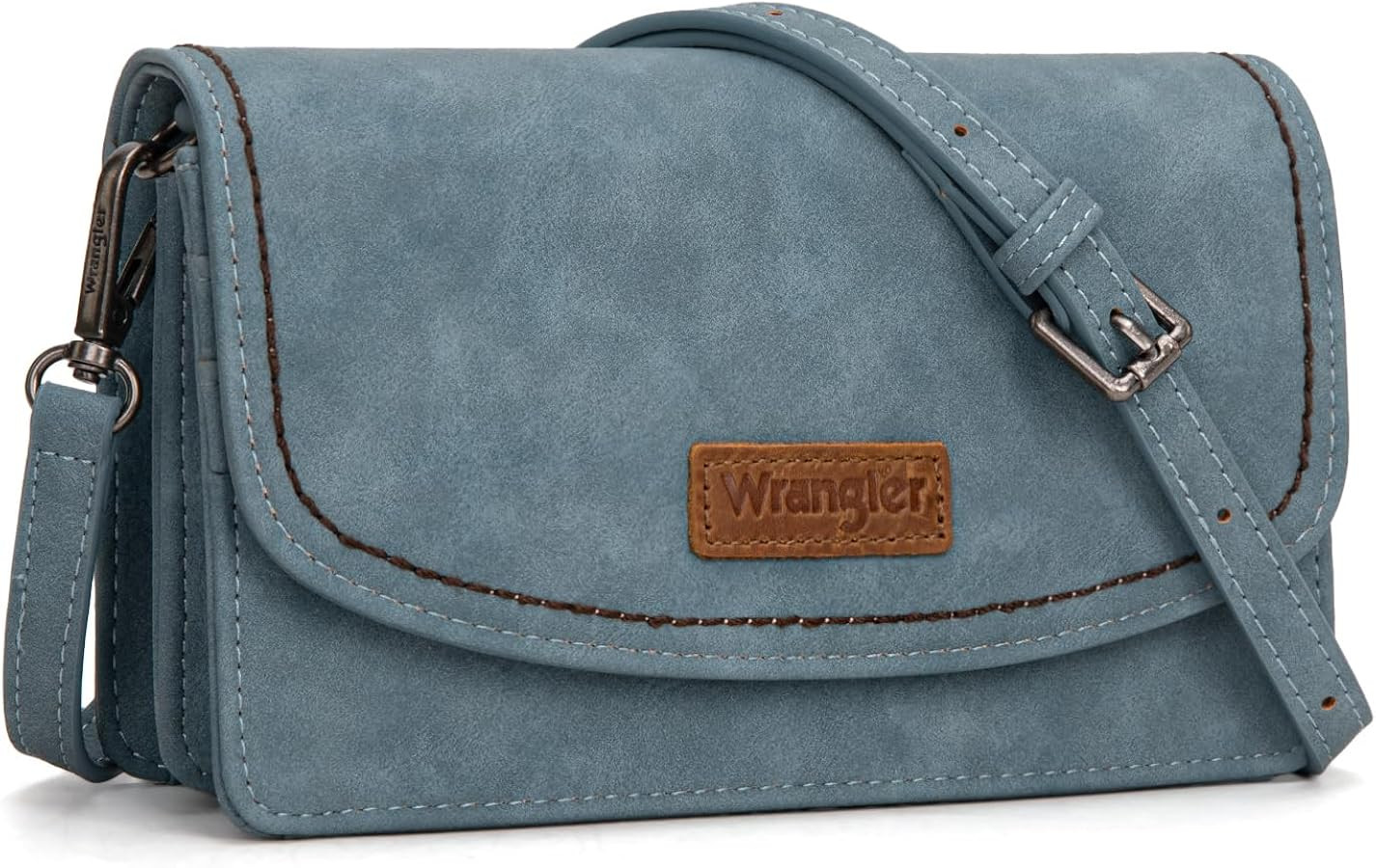 Wrangler Small Crossbody Wallet Purses RFID Trendy Purses for Women with Adjustable Straps | Amazon (US)