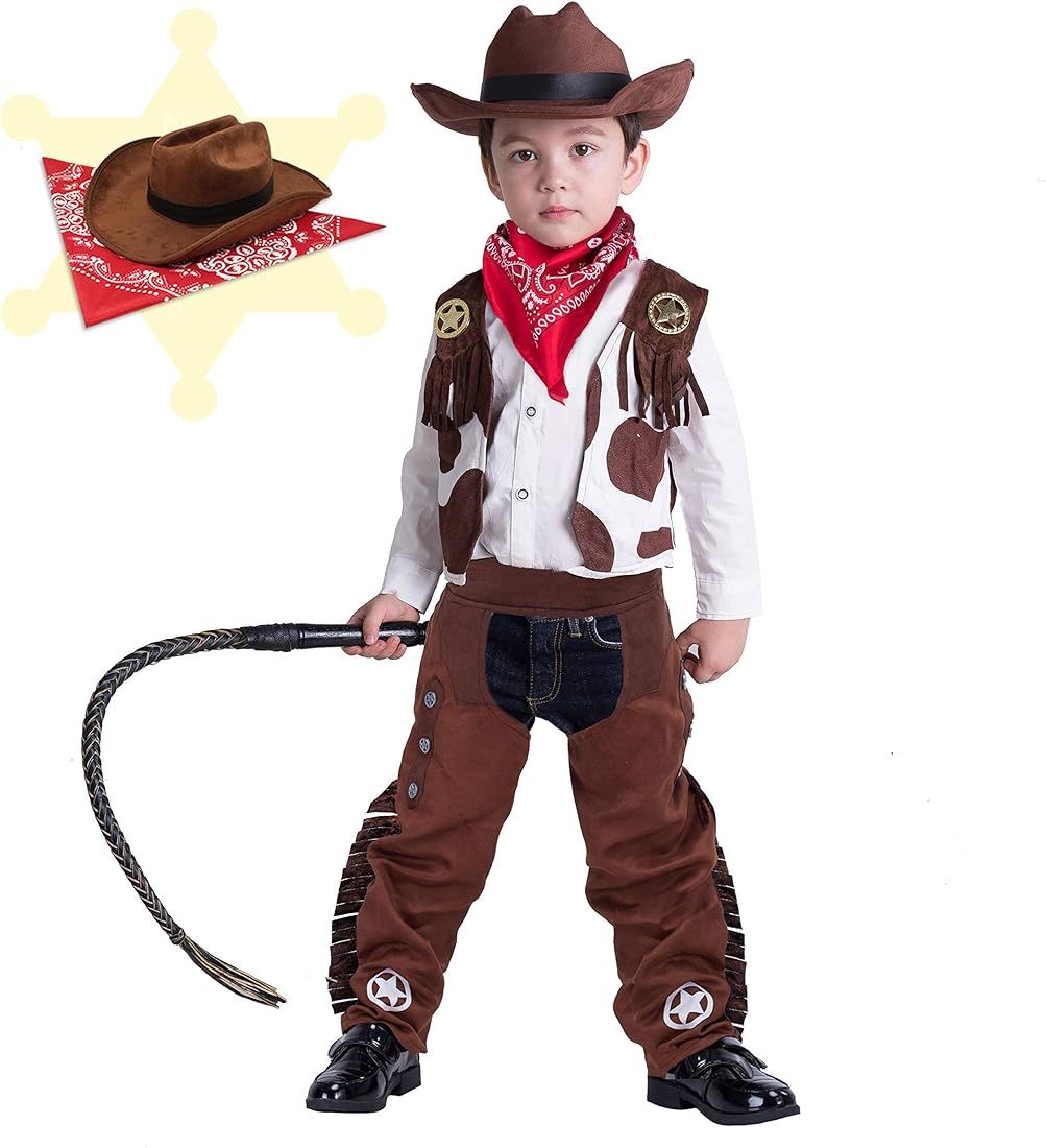 Spooktacular Creations Cowboy Costume Deluxe Set for Kids Halloween Party Dress Up,Role Play and ... | Amazon (US)
