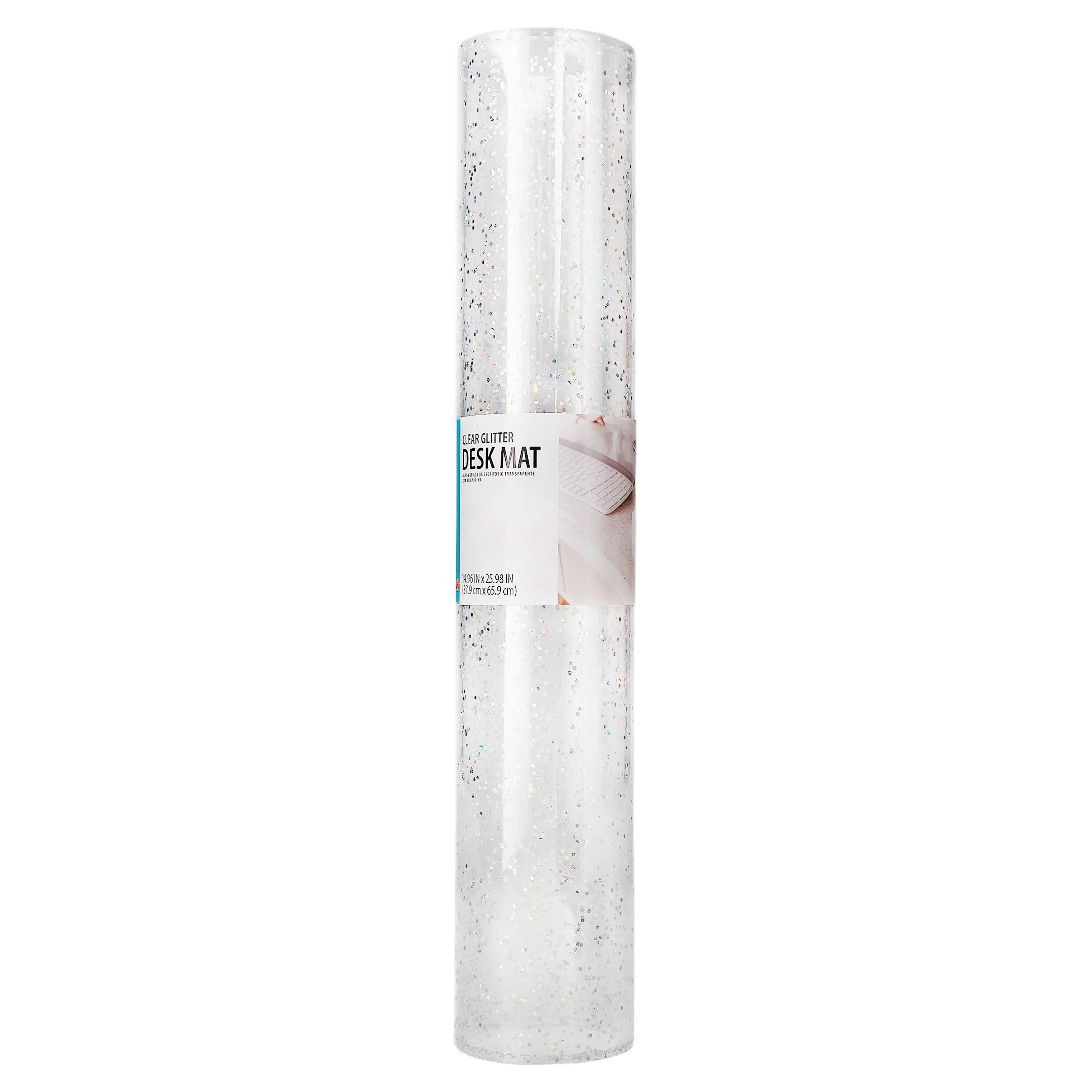 Pen+Gear Large Desk Mat, Clear Glitter, 25.98" x 14.96" | Walmart (US)