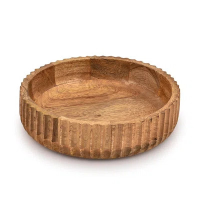 Fruit Bowls Wooden Fruit Bowl Or Candy Bowl, Elevate Your Space With A Unique Bowl Centerpiece (10" X 10" X 2.5") | Wayfair North America