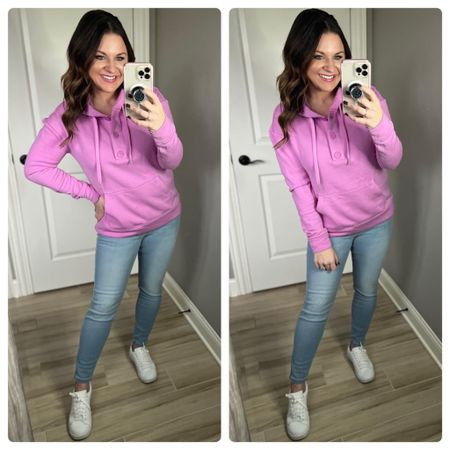 This Amazon hoodie may just be softest thing ever made AND it’s on sale! I’m in a medium in the color “lilac”. They go perfectly with these fabulous Amazon Essentials jeans. They come in three  the perfect length on my 5’3” frame!  I’m in an 8 short in bleached blue wash. 


#LTKstyletip #LTKFind #LTKunder50
