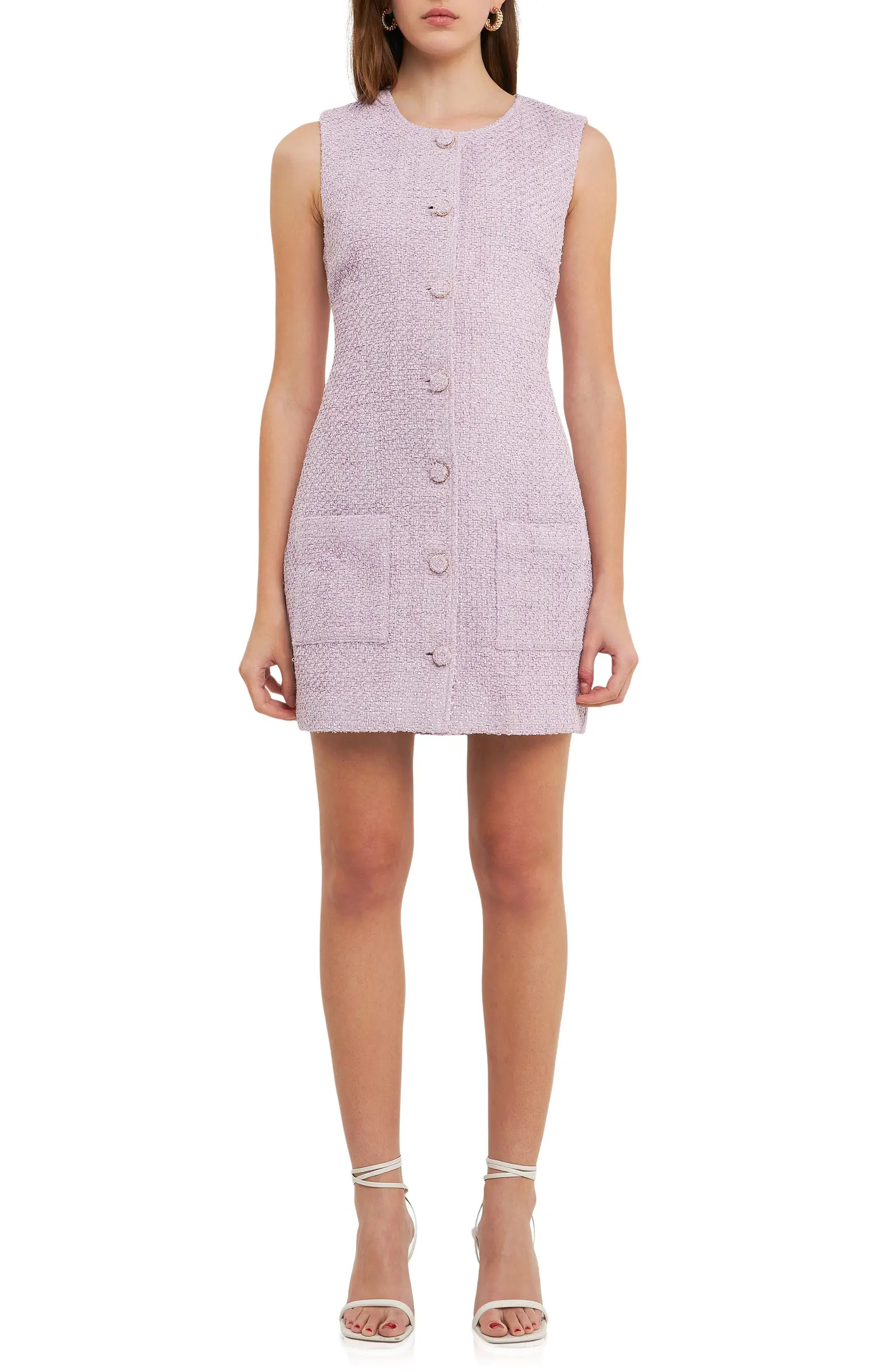 Sleeveless Tweed Minidress | Nordstrom