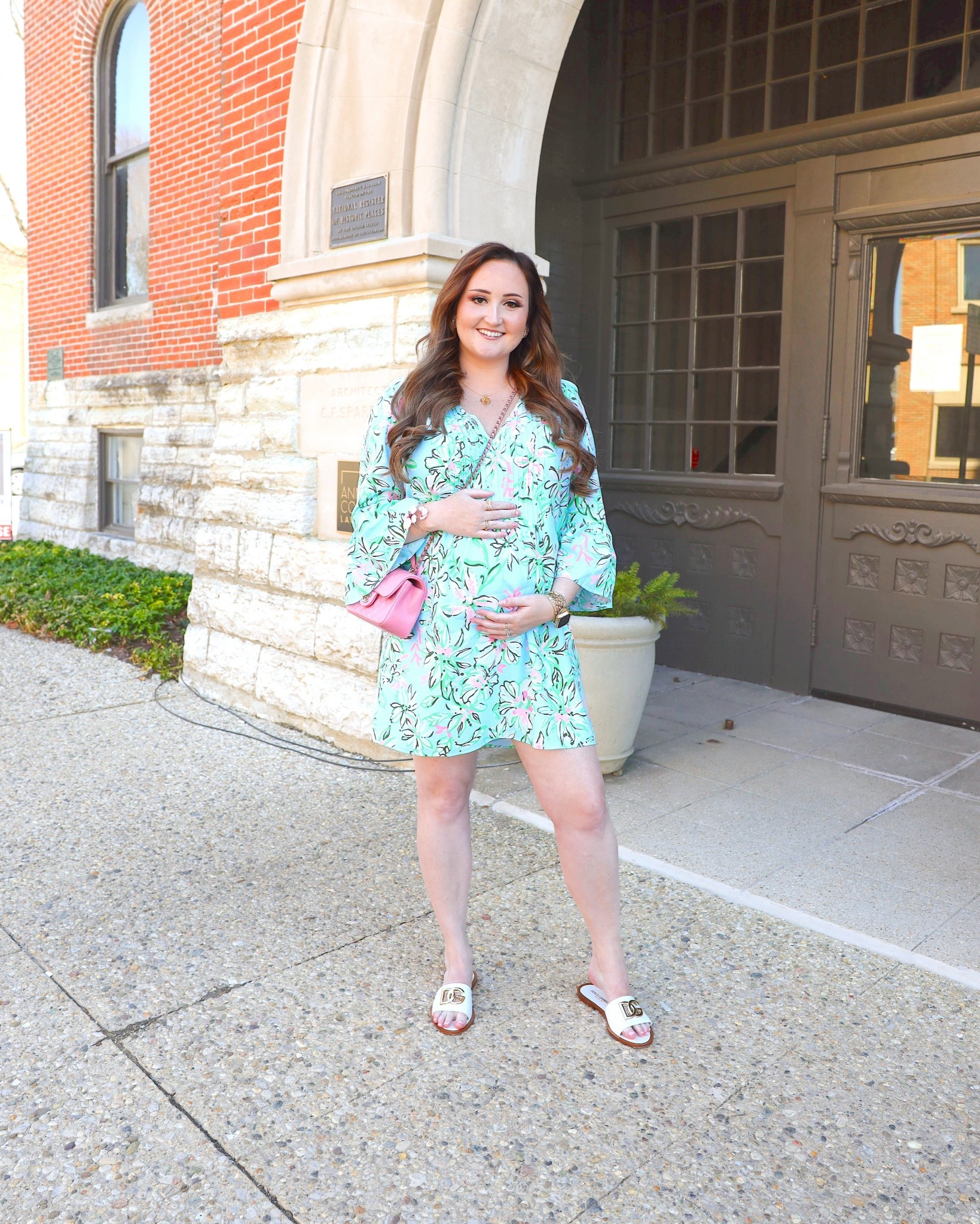 Happy Friday! Sharing this cute Lilly Pulitzer dress 💕🫶🏻☺️ wearing a size medium 

#lillypulitzer #springdress #springoutfit #springfashion #floraldress #dolcegabbana #dolceandgabbana #slides #whitesandals 

#LTKShoeCrush #LTKSeasonal #LTKBump