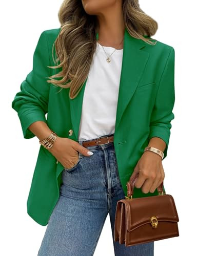 PRETTYGARDEN 2026 Blazers for Women Business Casual Long Sleeve Lapel Open Front Suit Jacket Work... | Amazon (US)