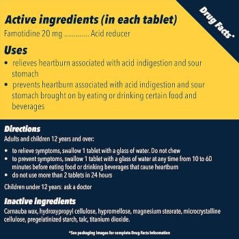 Amazon.com: Pepcid AC Maximum Strength Heartburn Relief Tablets, OTC Medicine Prevents & Relieves... | Amazon (US)