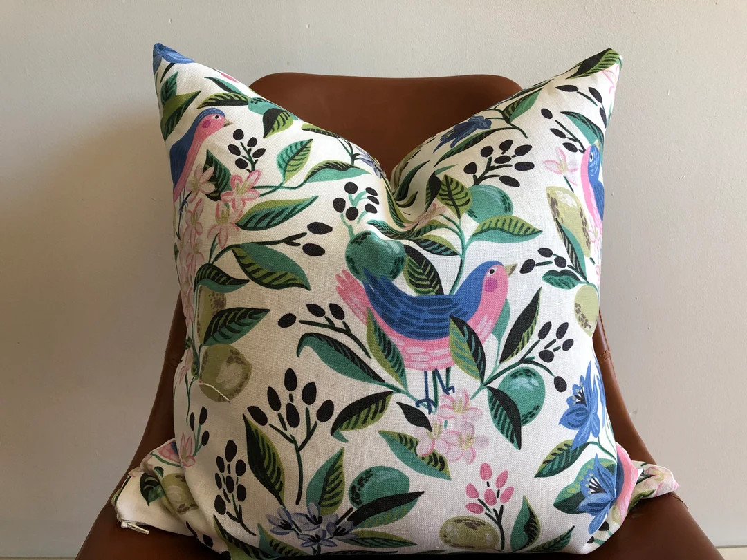 Caitlin Wilson Citron Vert Modern Glam Chic Pillow Cover Green Pink Citron Yellow Blue Extra Long... | Etsy (US)