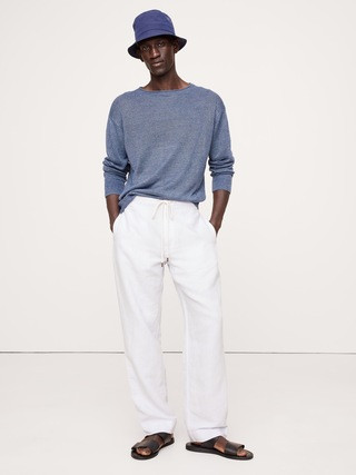 Relaxed Linen-Cotton Pull-On Beach Pant | Banana Republic (US)