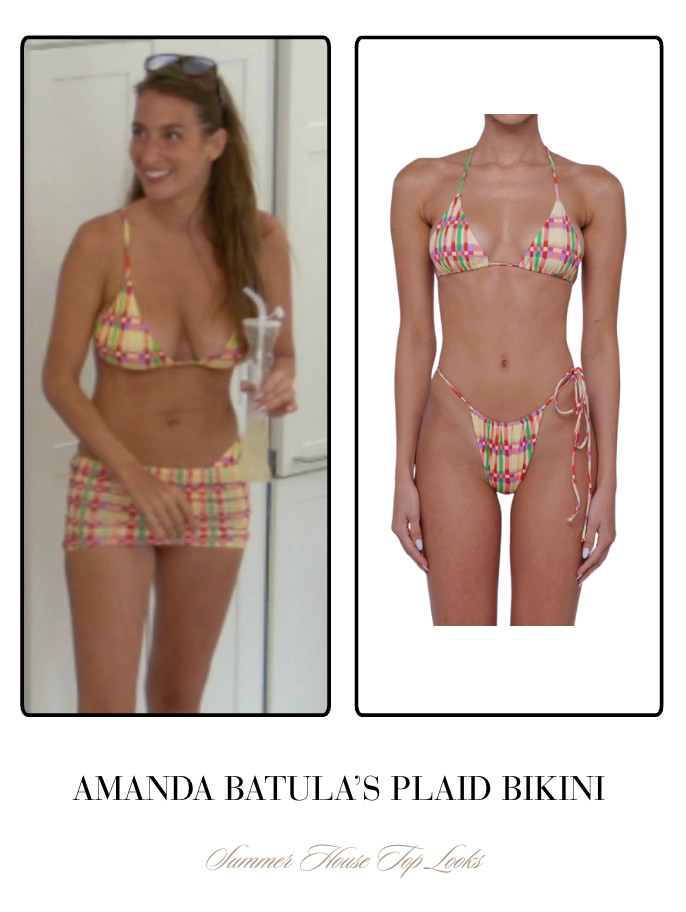 Amanda Batula's Plaid Bikini is by RESA // Shop Similar 

 