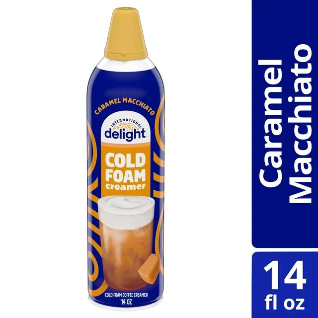 International Delight Caramel Macchiato Cold Foam Coffee Creamer, 14 oz Can | Walmart (US)